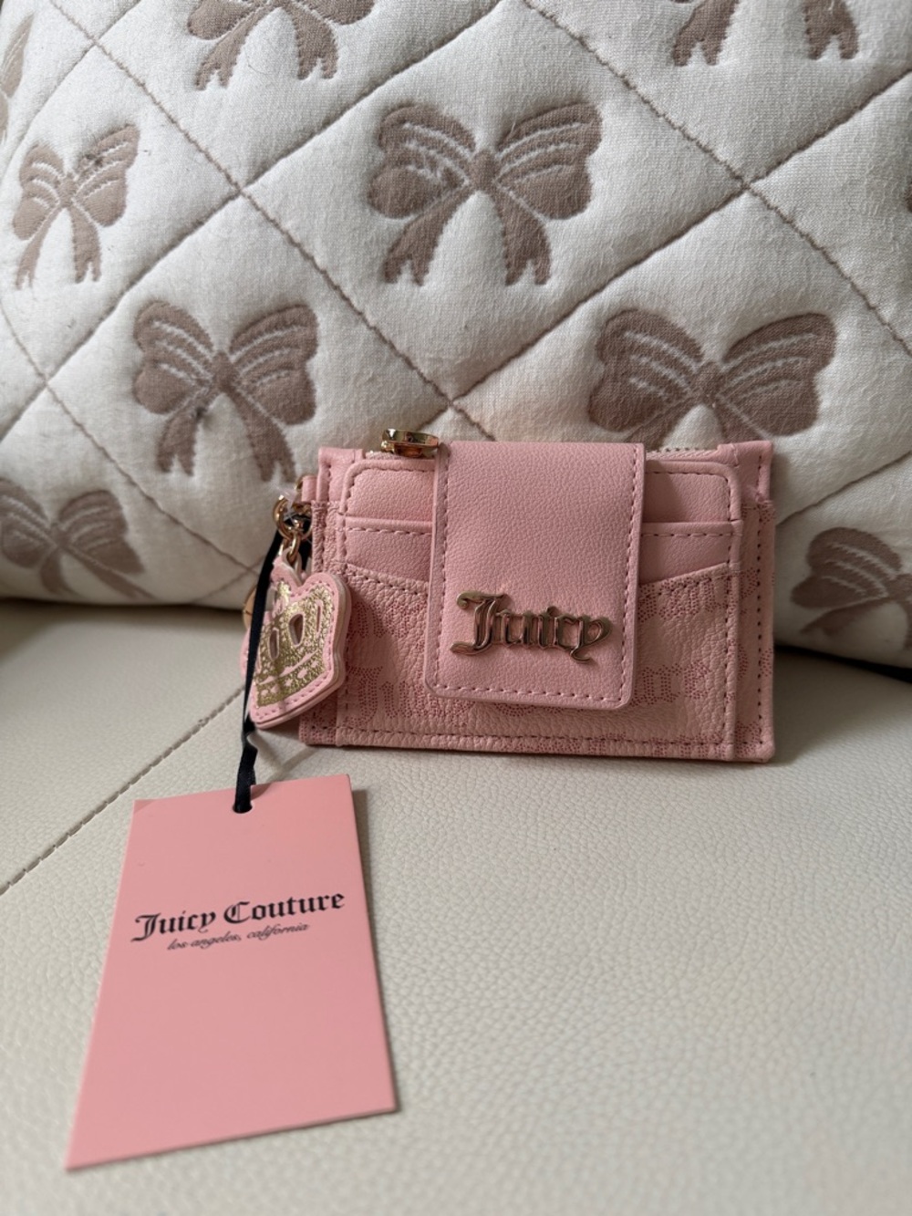 NWT Juicy Couture Pink Card Holder Wallet